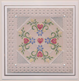 Tina's Small Floral Swirls & Corners 2 A5 Square Groovi Plate
