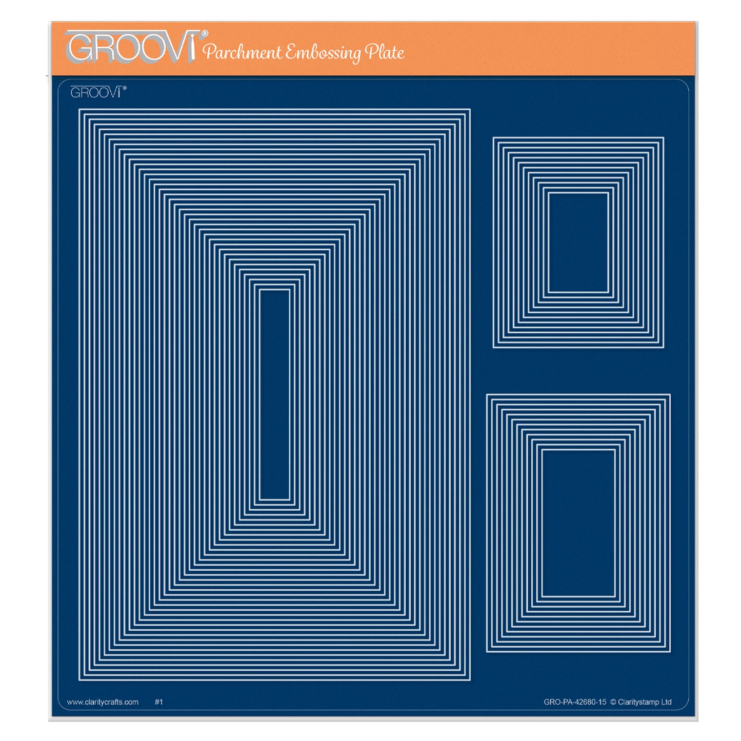 Nested Rectangles & Panels A4 Square Groovi Plate