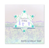 KISS by Clarity - Tina's Retro Set 2 - Bubbles, Stars & Triangles A5 Stamp Trio