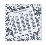 KISS by Clarity - Tina's Retro Set 2 - Bubbles, Stars & Triangles A5 Stamp Trio