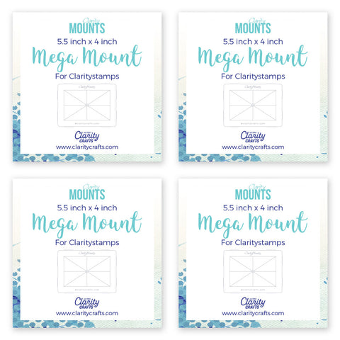 Clarity Mega Mount 5.5" x 4"Set of 4