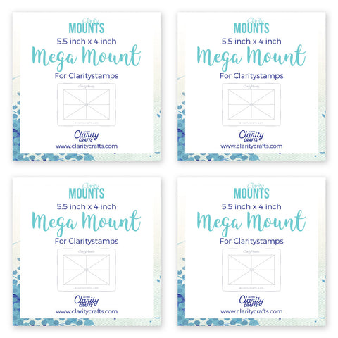 5.5" x 4" Clarity Mega Mount Set of 4
