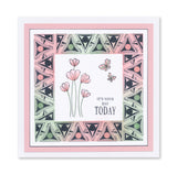 KISS by Clarity - Tina's Retro Set 2 - Bubbles, Stars & Triangles A5 Stamp Trio