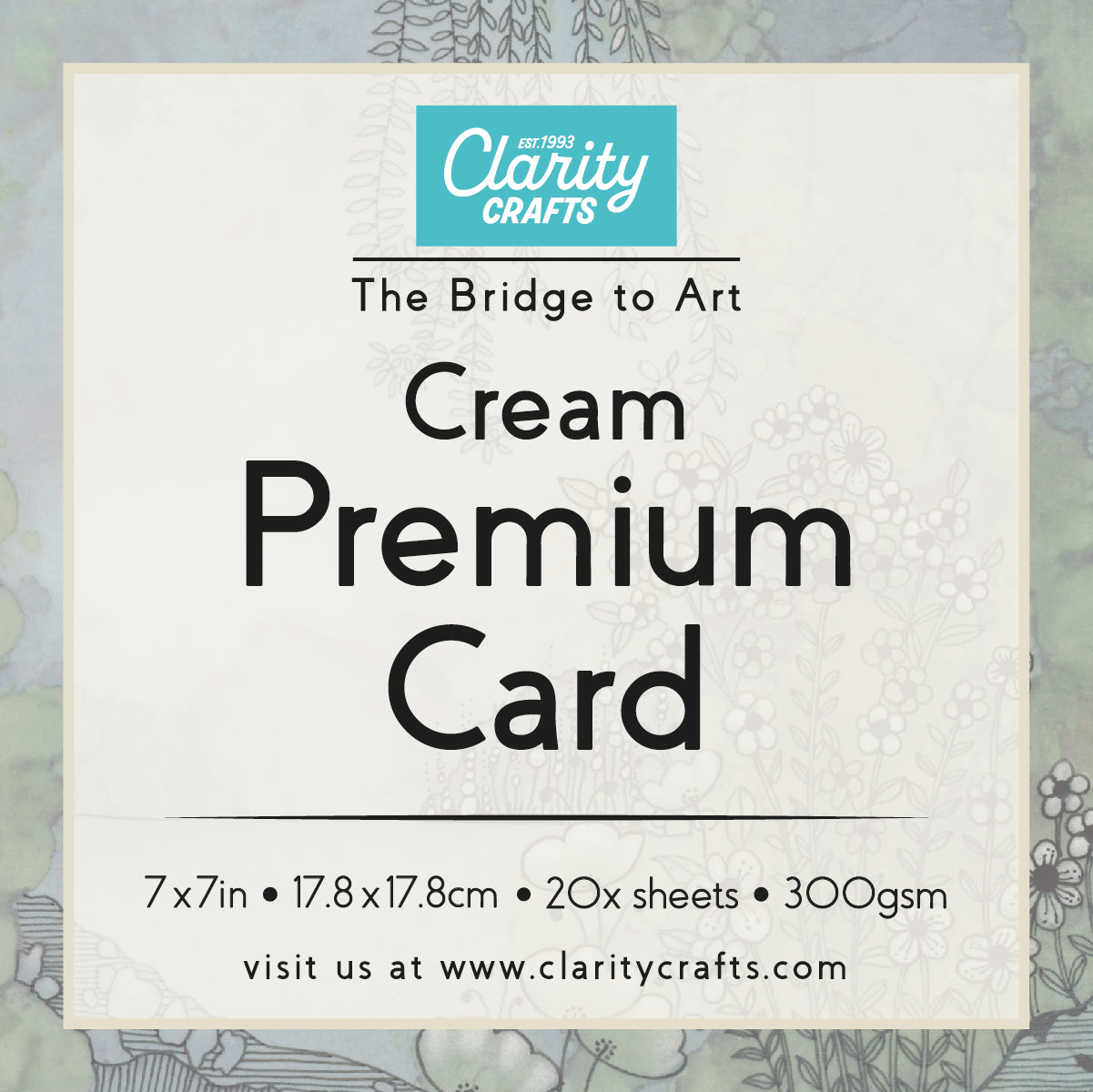7" x 7" Cream Premium Card x20