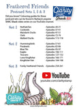 Colouring Postcards - Feathered Friends Collection Sets 1, 2 & 3