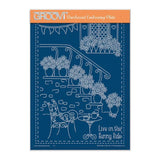 Linda's Floral Steps - In the Garden A5 Groovi Plate