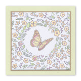 Butterfly Wreath A5 Square & A6 Square Stamp & Mask Collection