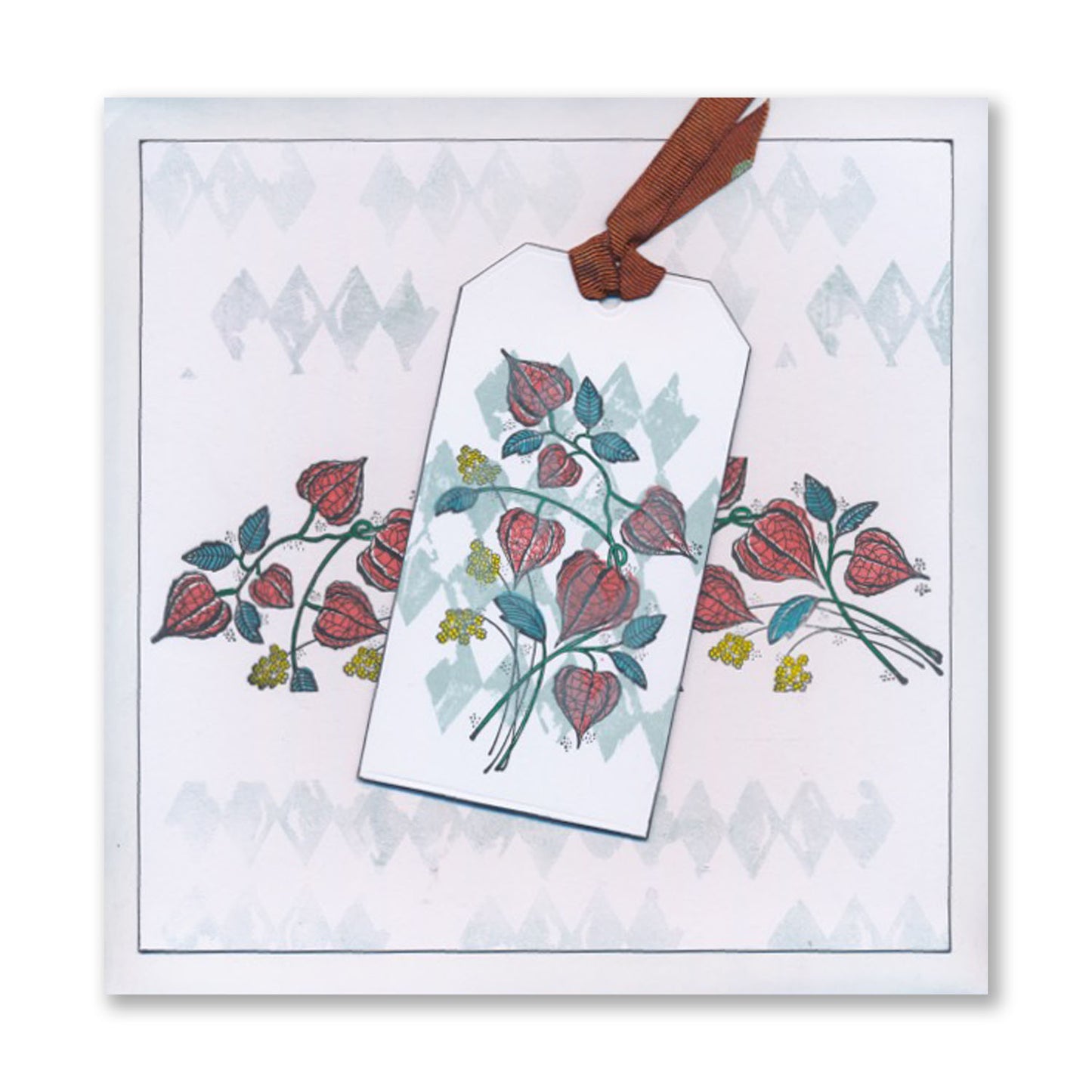 Barbara's Chinese Lantern Spray A6 Stamp Set