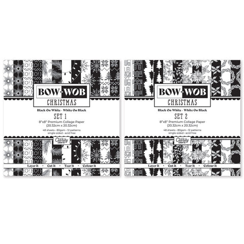 BOW-WOB 8" x 8" Collage Papers - Christmas Duo