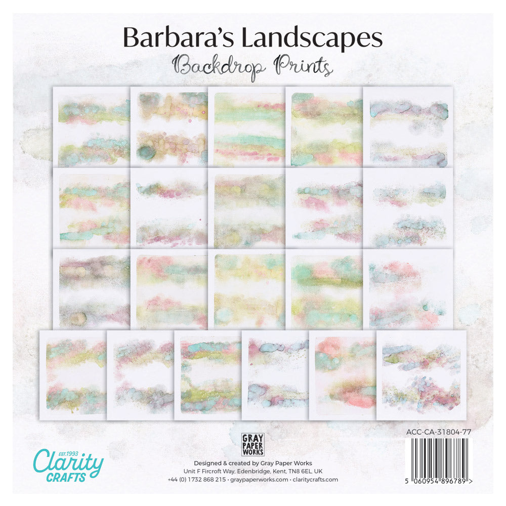 Barbara's Landscapes Backdrop Prints 7" x 7" - Spring/Summer Card Pack