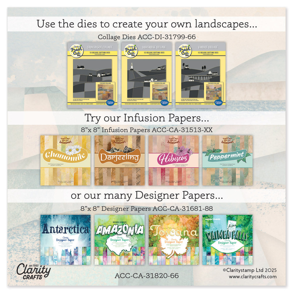 Collage Landscape Prints - 6" x 6" Card Pack