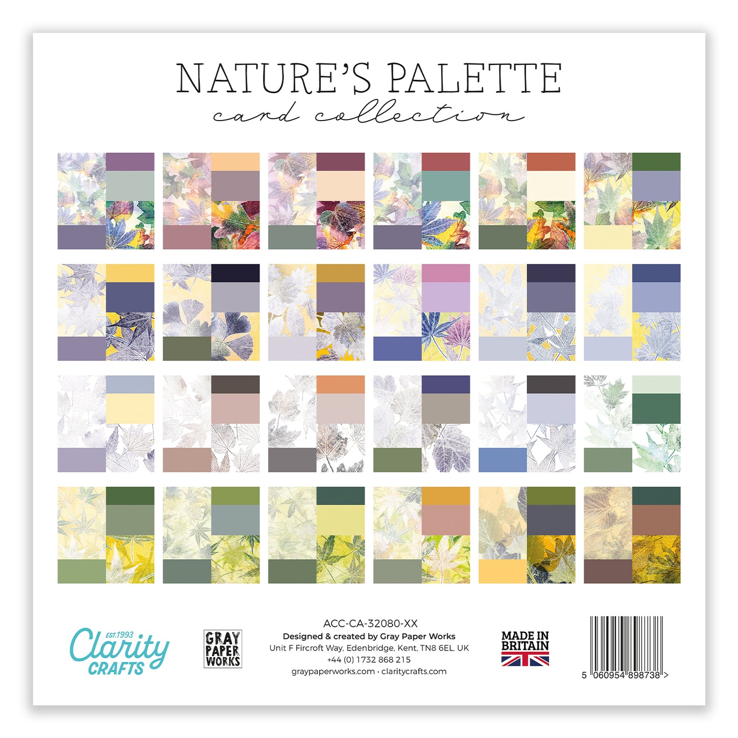 Nature's Palette Card Collection 8" x 8"