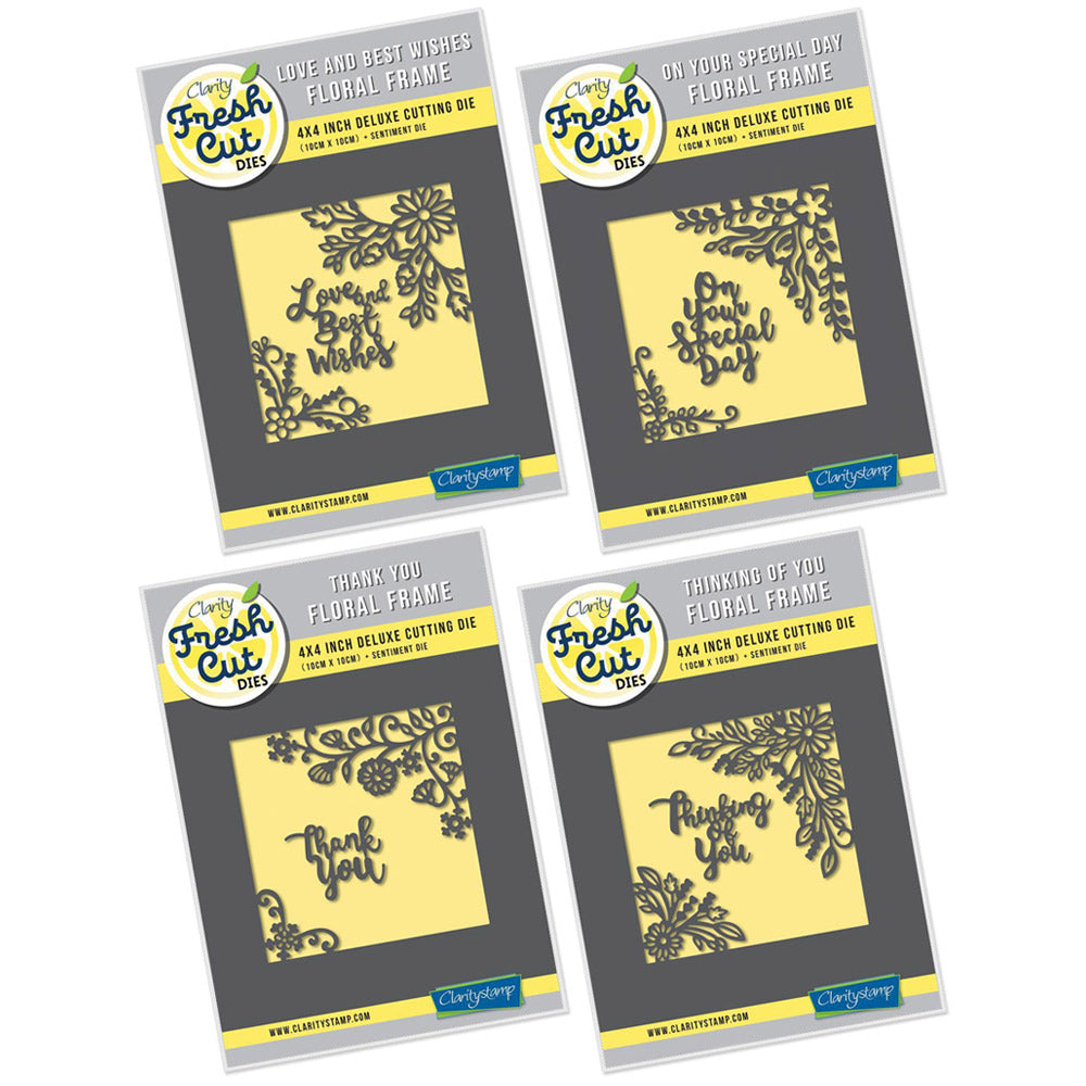 Fresh Cut Floral Frames Aperture Die Quartet