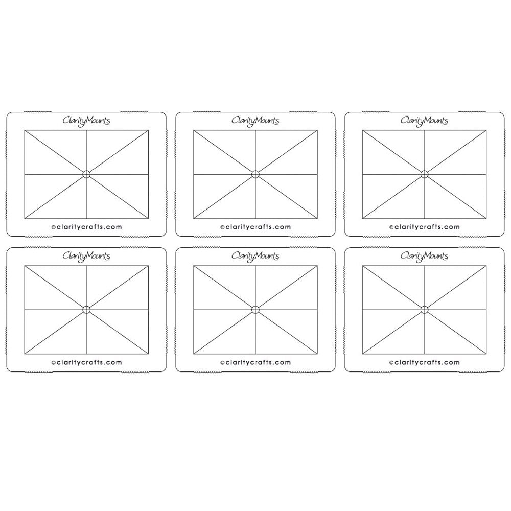 3.5" x 4.5" Clarity Mega Mount Set of 6
