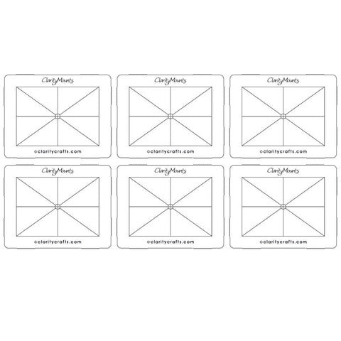 Clarity Mega Mount 3.5" x 4.5" Set of 6