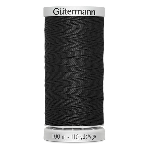 Black Gutermann Extra Upholstery Thread 100m