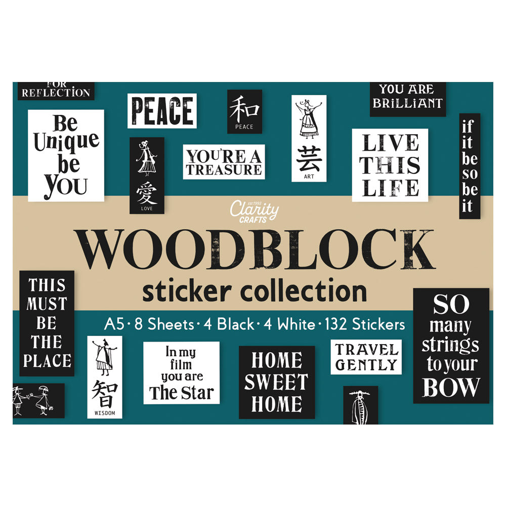 Woodblock Sticker Collection