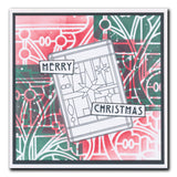 Art Nouveau Christmas Holly A5 Stencil