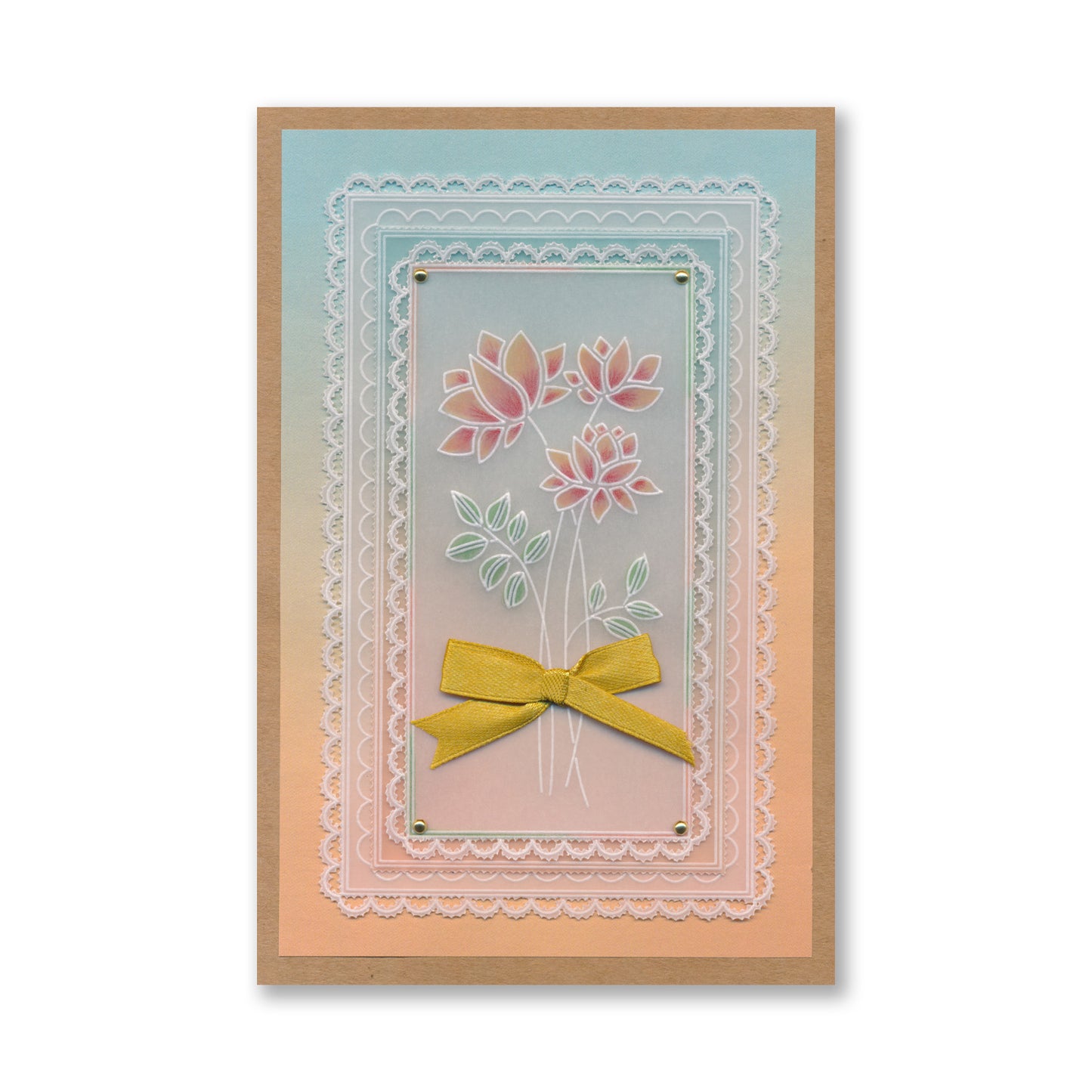 Barbara's Big Blooms - Silhouette Flowers Midi Groovi Plate