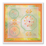 Tina's Springtime Flowers Best Wishes A6 Groovi Plate