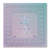 Tina's Springtime Flowers Best Wishes A6 Groovi Plate