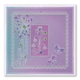 Tina's Springtime Flowers Best Wishes A6 Groovi Plate