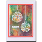 Barbara's SHAC Baubles - Merry Christmas & Season's Greetings A5 Square Stamp & Mask Collection