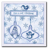 Barbara's SHAC Baubles - Merry Christmas & Season's Greetings A5 Square Stamp & Mask Collection