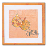 Barbara's SHAC Baubles - Merry Christmas & Season's Greetings A5 Square Stamp & Mask Collection