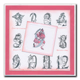 Bijou Barbara's 12 Days of Christmas, Verses & Backdrop Stamp Collection