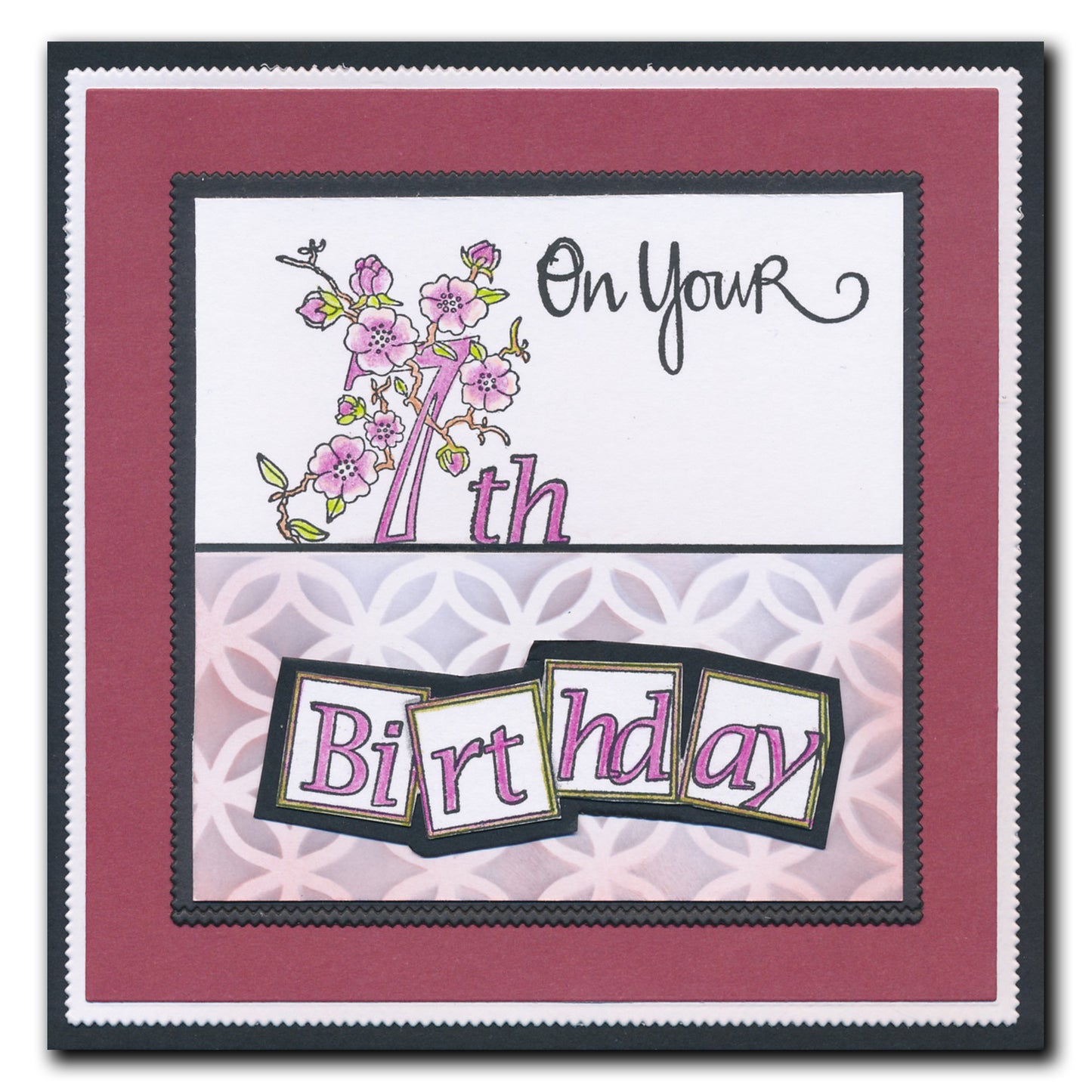 Barbara's Bijou Floral Numbers A5 Stamp Set
