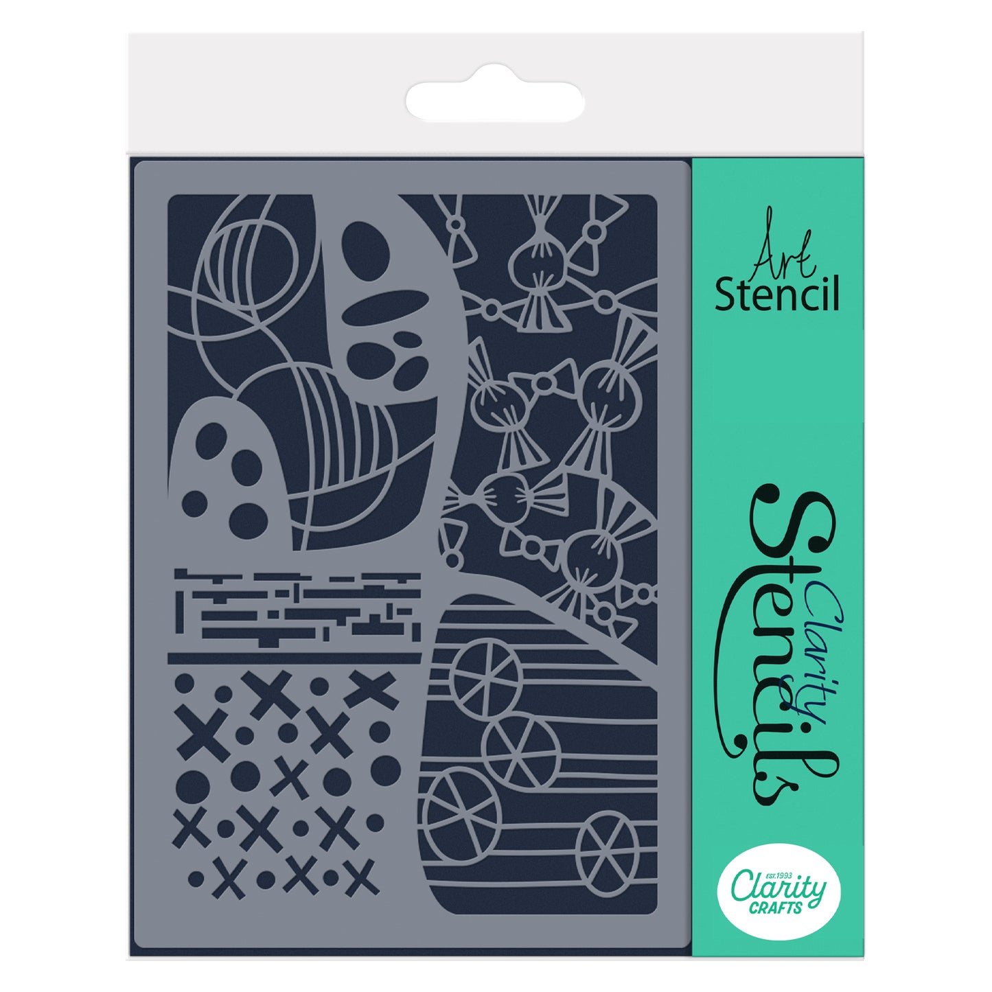 BIP the Bear Background A4 Stencil