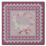 Linda's Hearty Wreath A4 Square Groovi Plate