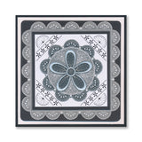 Tina's Buttercups & Fans Embroidery Parchlet A6 Square Groovi Plate