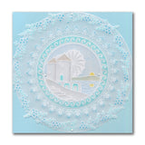 Linda's Windmills of Mykonos Layering Frame A4 Square Groovi Plate