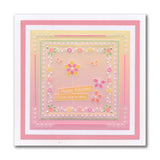 Tina's Beautiful Butterfly & Sprig Parchlet A6 Square Groovi Plate