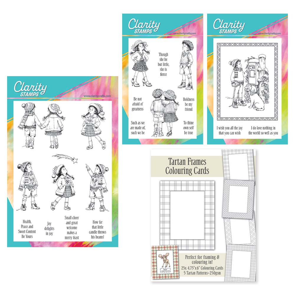 Barbara's Vintage Children Stamps & Tartan Frames Collection