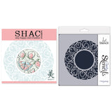 Barbara's SHAC Beauty - Japanese 2 Way Overlay Flowers & Butterflies Stamp, Mask & Stencil Duo