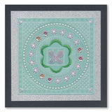 Tina's Embroidery Butterflies A5 Square Groovi Plate