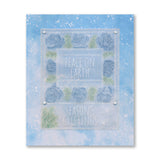 Festive Frame & Sentiments - Peace on Earth Rose A6 Square Groovi Plate