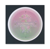 Jazz's Sending Birthday Wishes - Floral Panels A6 Square Groovi Plate