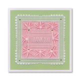 Floral Frame & Sentiments A6 Square Groovi Plate Collection