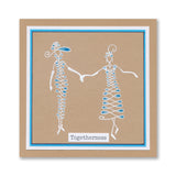 Barbara's SHAC Calligraphy Girls A5 Square Stamp Set