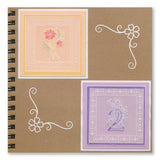 Barbara's Bijou Floral Numbers A5 Square Groovi Plate