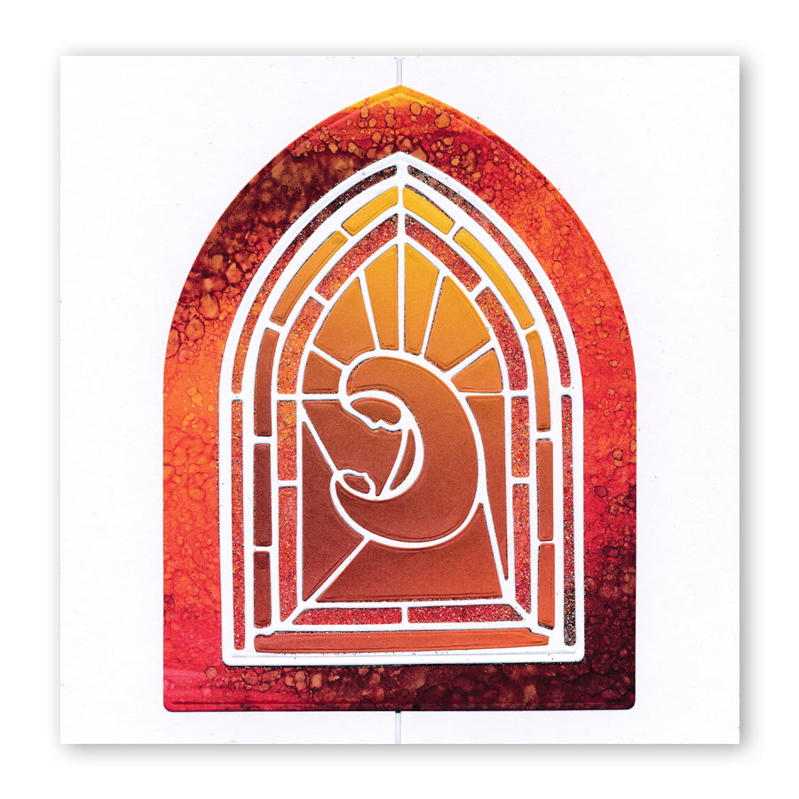 Peace & Love Nested Windows Die Set Clarity Fresh Cut Dies