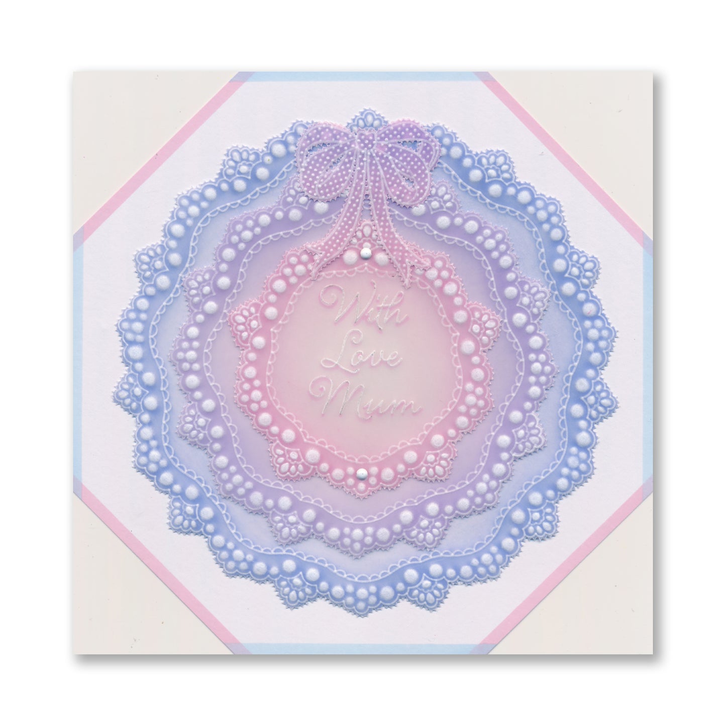 Nested Circles Lace Doily Frames A5 Square Groovi Plate