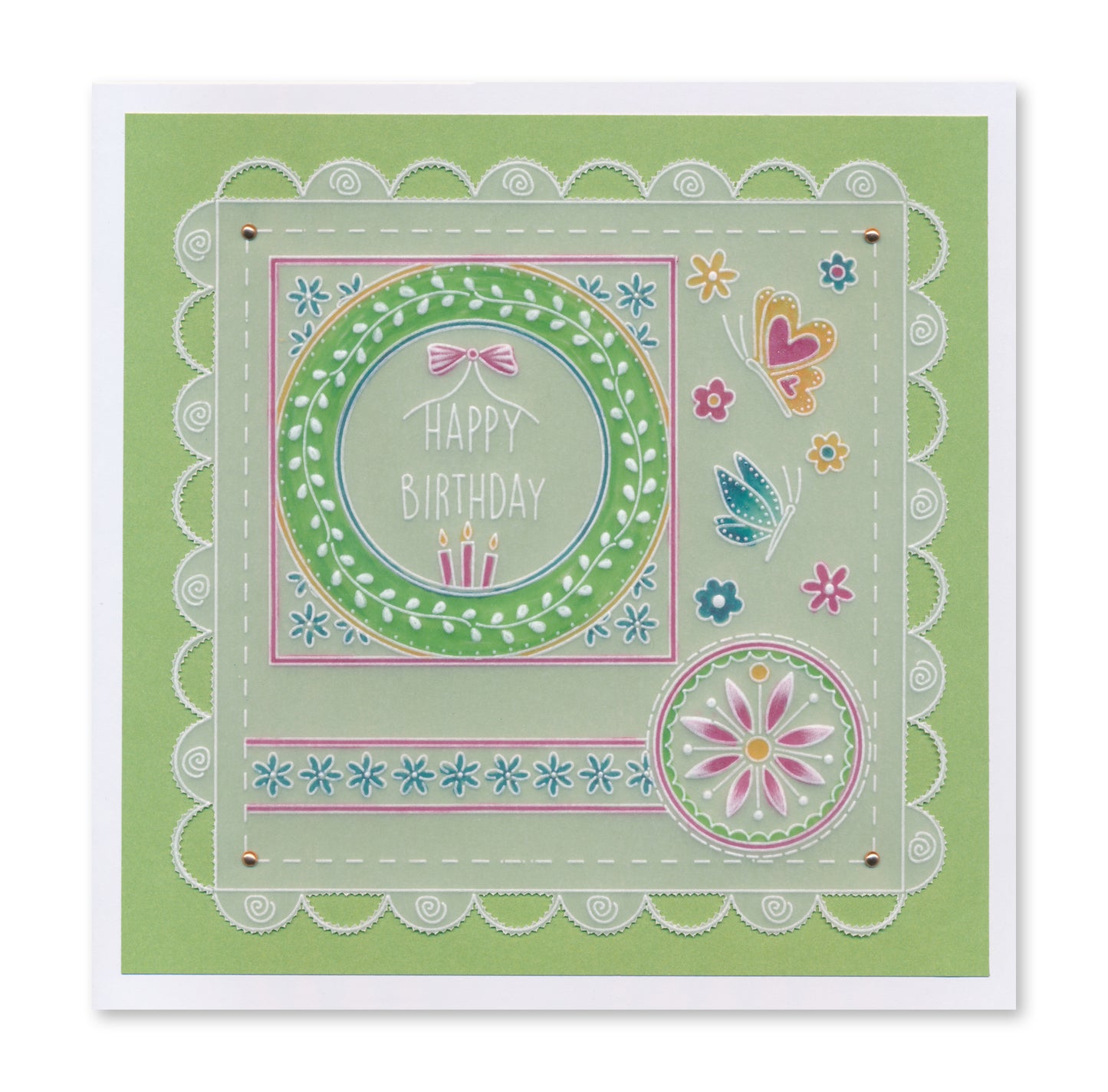 Jazz's Thank You Toppers & Tags A4 Square Groovi Plate