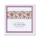 KISS by Clarity - Tina's Flowers Sampler & Thinking of You Flowers A4 & A7 Stamp Duo