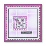 KISS by Clarity - Tina's Flowers Sampler & Thinking of You Flowers A4 & A7 Stamp Duo