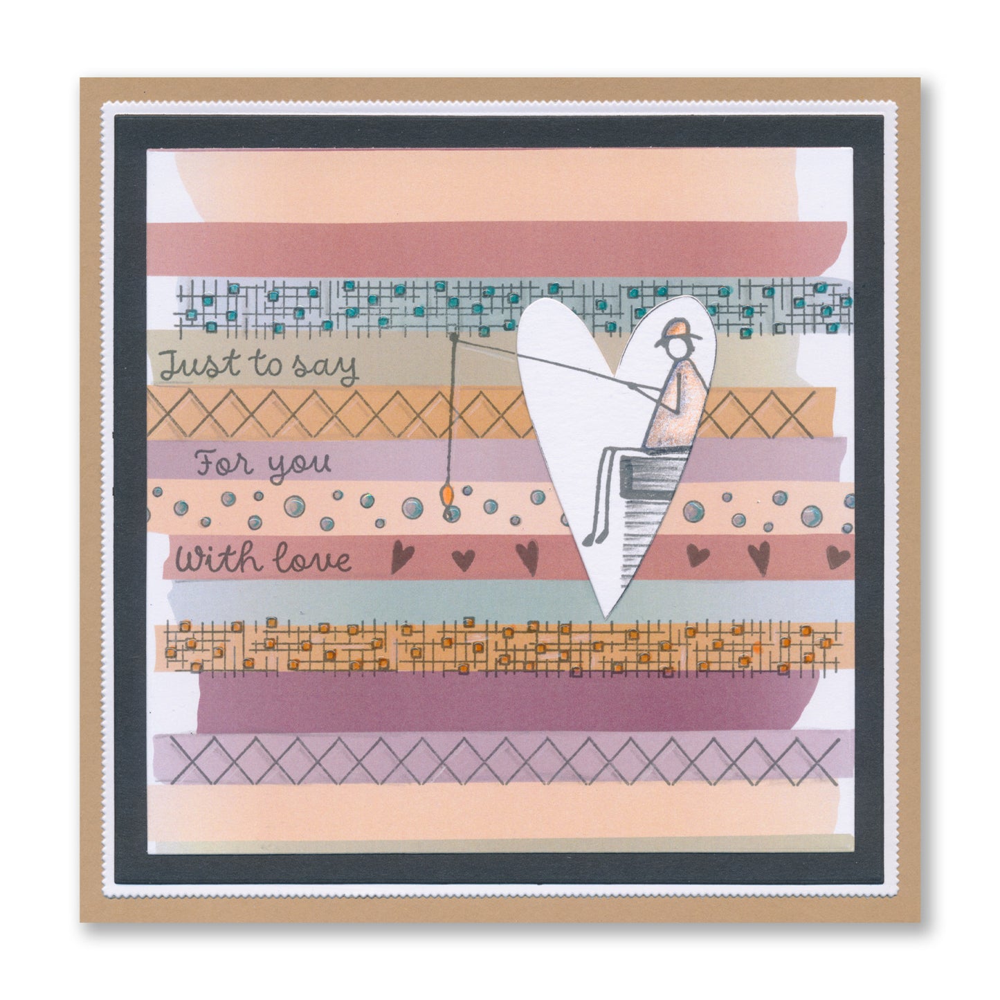 Barbara's Triangle People - Sending Love - A4 Stamp Set